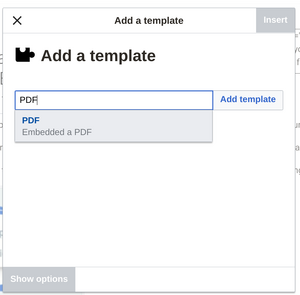Add PDF Template