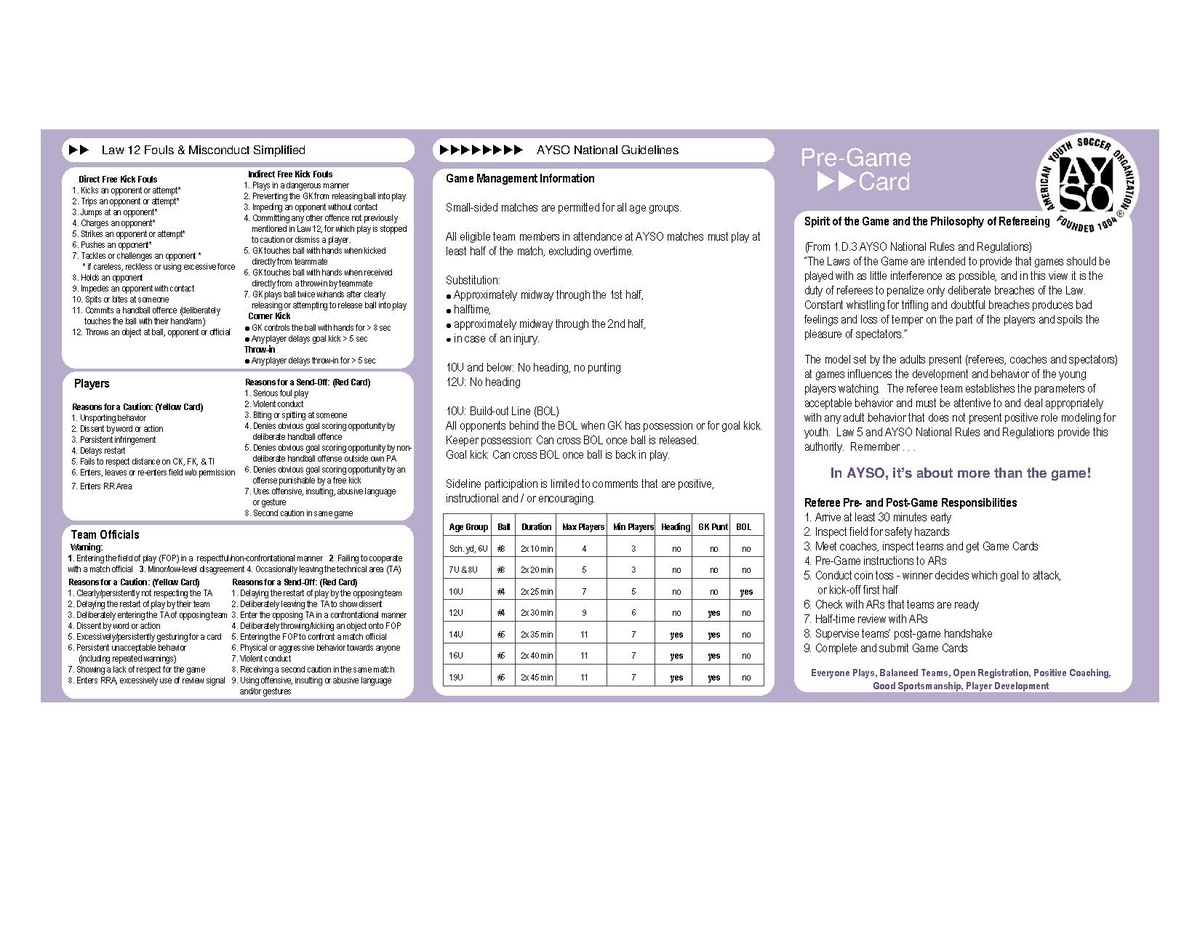 File:Pre-Game Card.pdf - AYSO Wiki