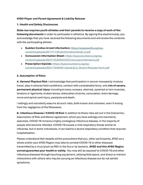 File:AYSO Player and Parent Agreement & Liability Release.pdf