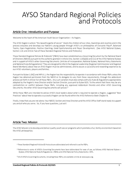 File:AYSO Standard Regional Policies & Protocols 2025 0426.pdf