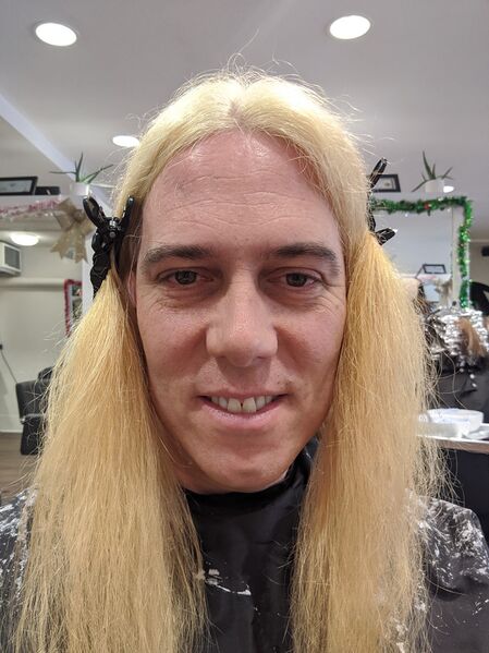 File:Jeff Bailey as a blond poodle.jpg