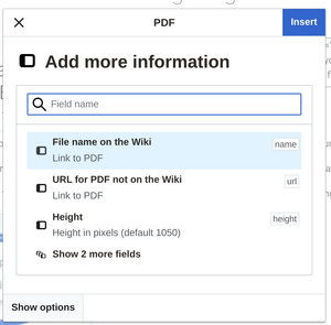 PDF More Information Screen